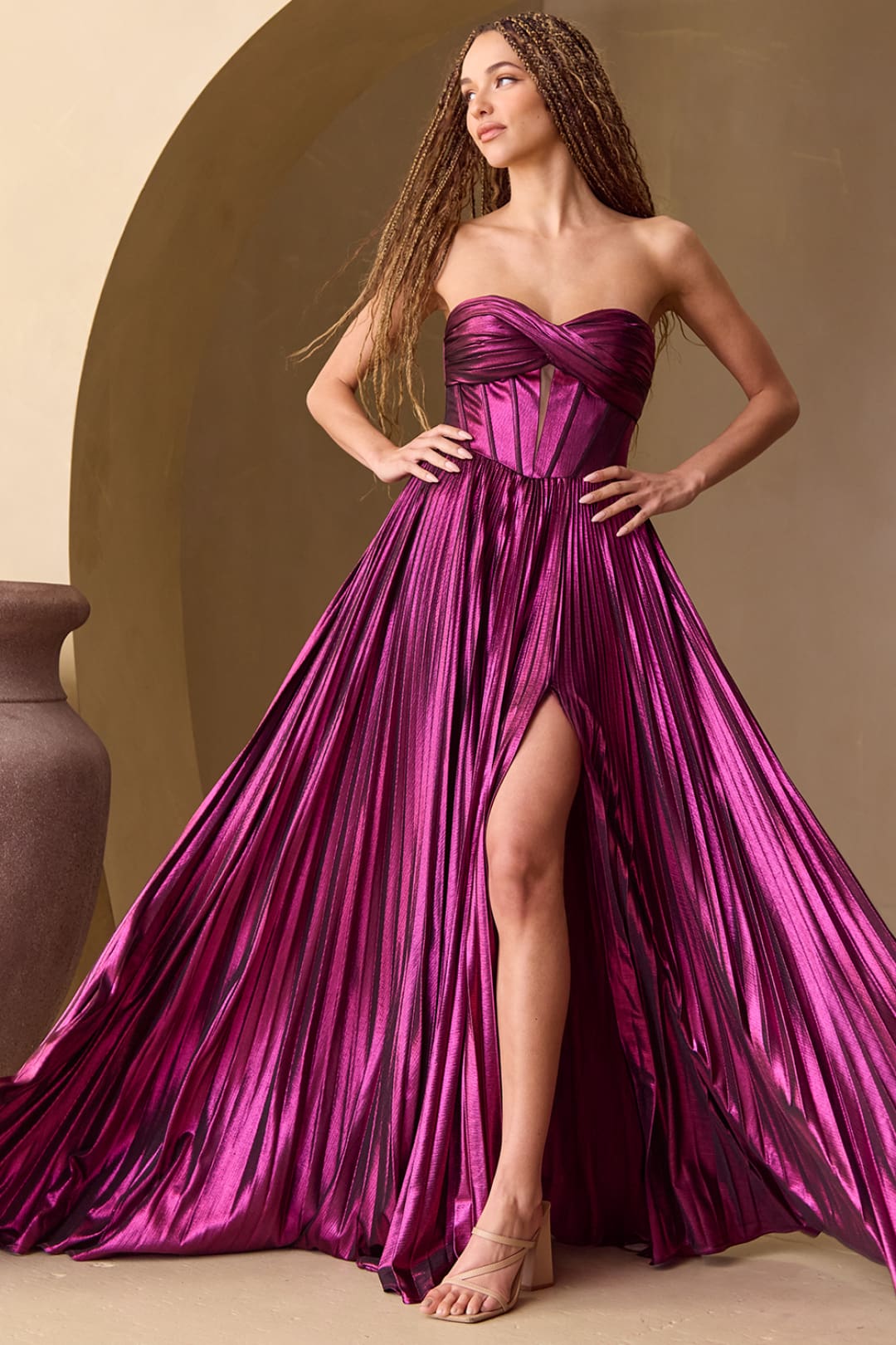 Red Carpet Dress Sweetheart A-Line Evening Gown By Amelia Couture 2058 - Dress