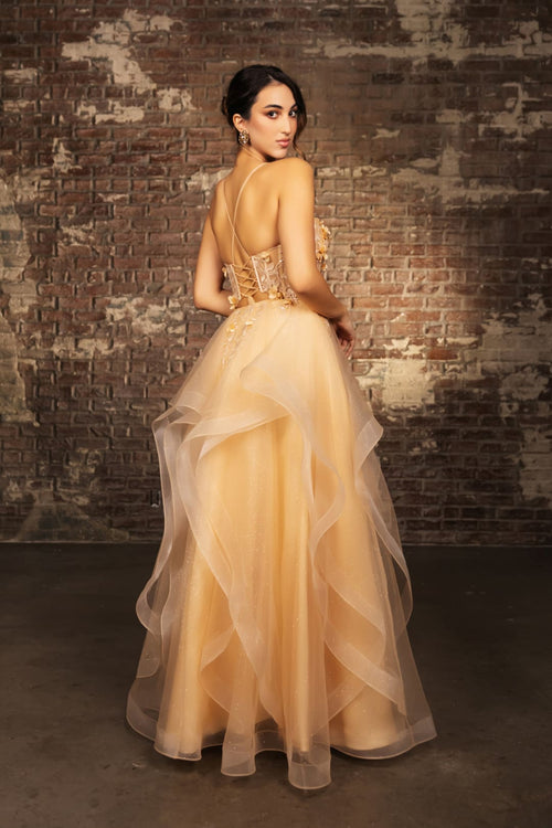Red Carpet Dress Sweetheart A-Line Sparkle Gown By Royal Queen RQ8158 - Dress