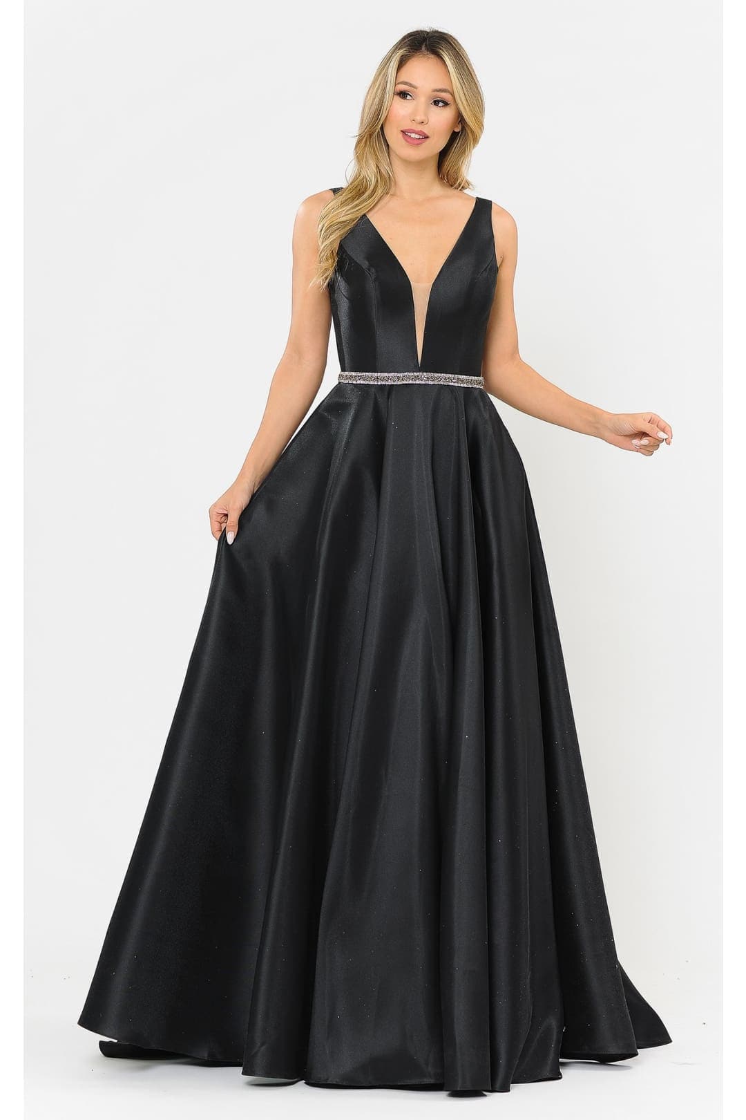 Red Carpet Formal Long Dress - BLACK / XS