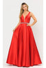 Red Carpet Formal Long Dress - RED / XS