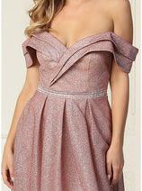 Red Carpet Glitter Formal Dress