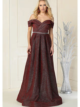 Red Carpet Glitter Formal Dress