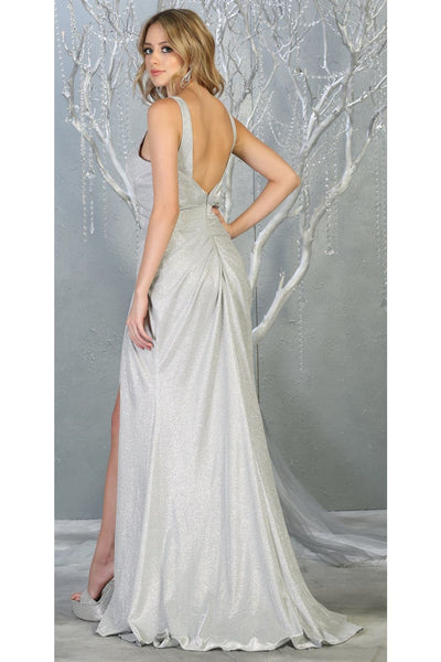 Red Carpet Metallic Formal Dress