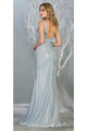 Red Carpet Metallic Formal Dress