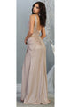 Red Carpet Metallic Formal Dress