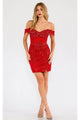 Red Christmas & Holiday Dress By Juliet JT919L - 2 / Red