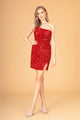 Red Christmas & Holiday Dress in Velvet By Elizabeth K GS3086 - XS / Red