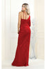 Royal Queen RQ7999 One Long Sleeve Velvet Evening Gown - Dress