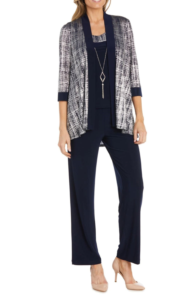 RTM Knit Pant in Royal, pair with Betty Chiffon Top to make a set main image 1