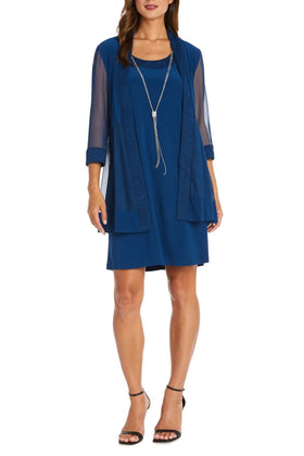 PEACOCK 2-Piece Short Evening Jacket Dress 5394
