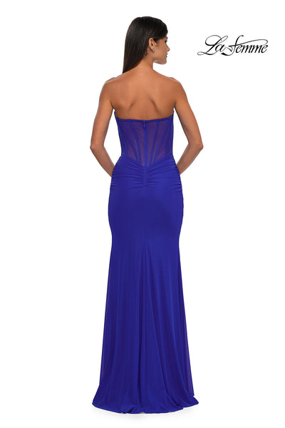La Femme 32734 Sweetheart Neckline Keyhole Detailed Prom Gown