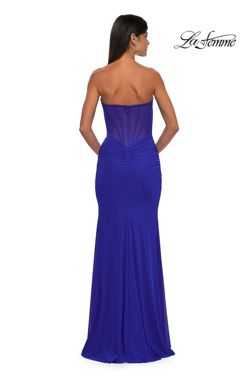 La Femme 32734 Sweetheart Neckline Keyhole Detailed Prom Gown