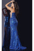 Royal Blue Sequin Prom Dress: Jovani 43399 - Prom