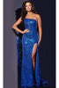 Royal Blue Sequin Prom Dress: Jovani 43399 - Prom