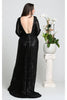 Royal Queen RQ7795B Sequin Special Occasion Plus Size Black Dress - Dress