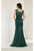 Royal Queen RQ7810 Glitter Sequins Scoop Neck Special Occasion Gown