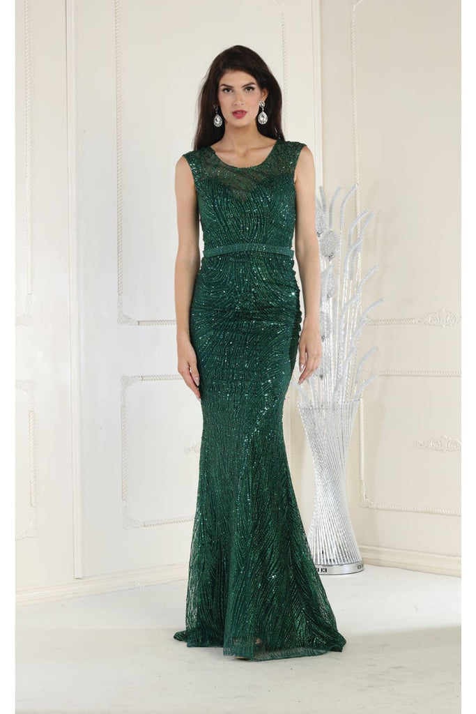 Royal Queen Scoop Neck Special Occasion Gown RQ7810 | FormalDressShops