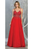 A-line Formal Evening Gown And Plus Size