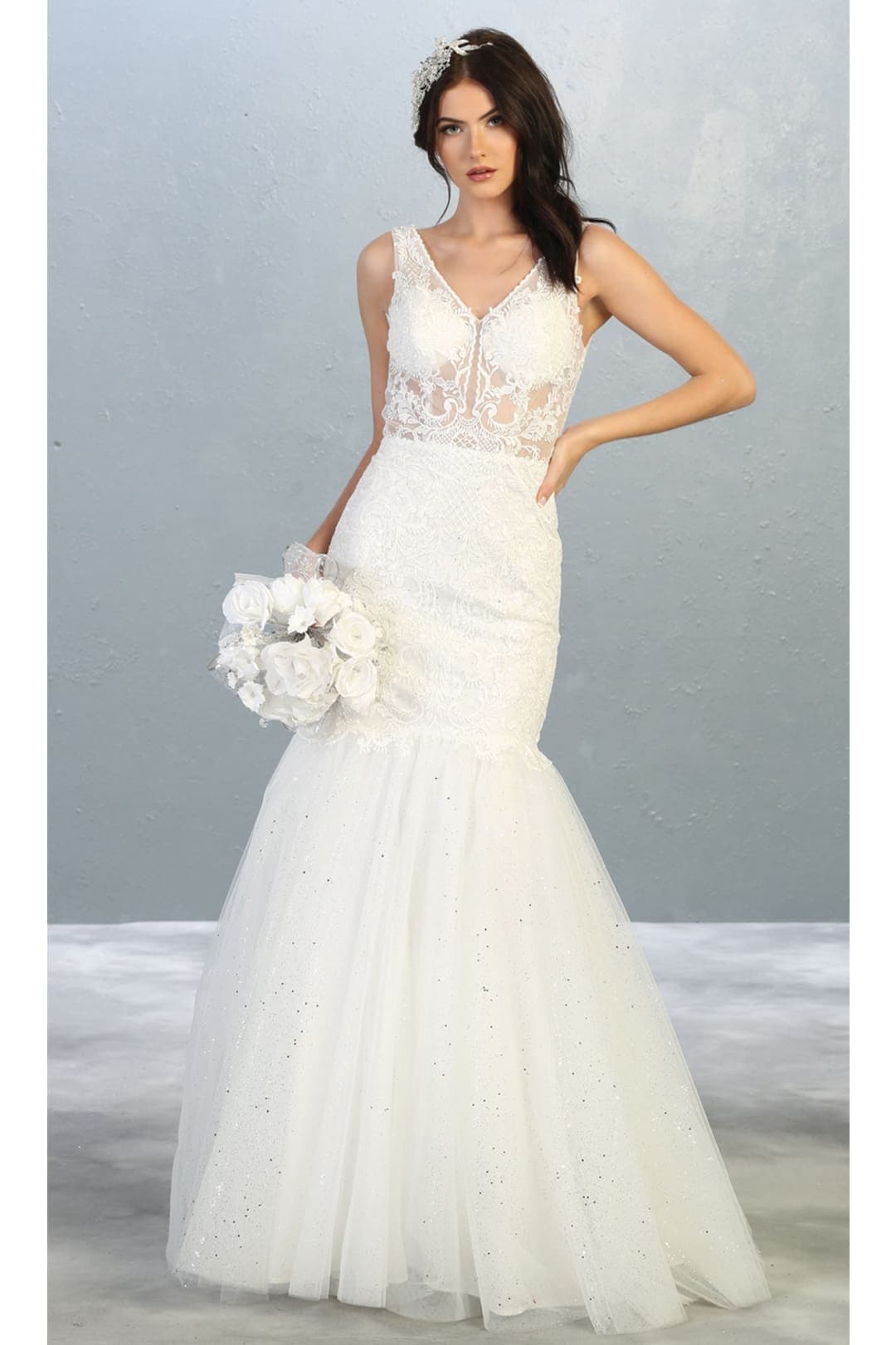 Sexy Lace Vintage Bridal Gown - LA7849