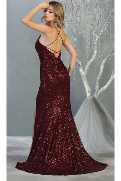 Sequined Prom Long Dress And Plus Size