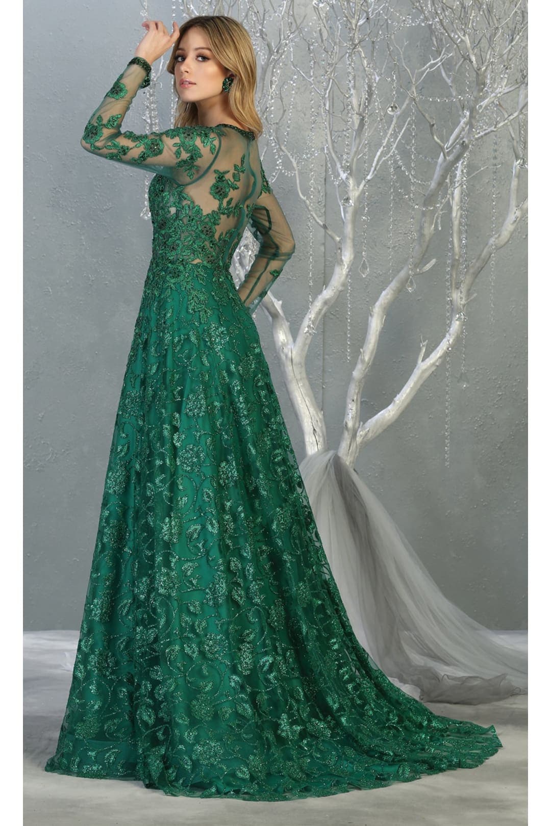 Royal Green Evening Prom Dresses