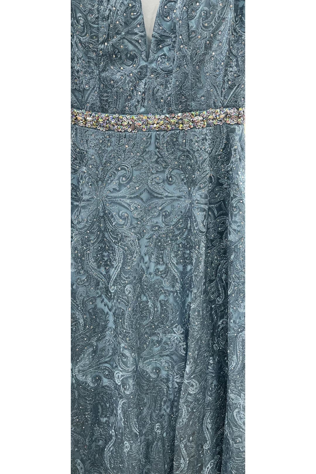 Formal Prom Long Dresses And Plus Size - DUSTY BLUE / 4