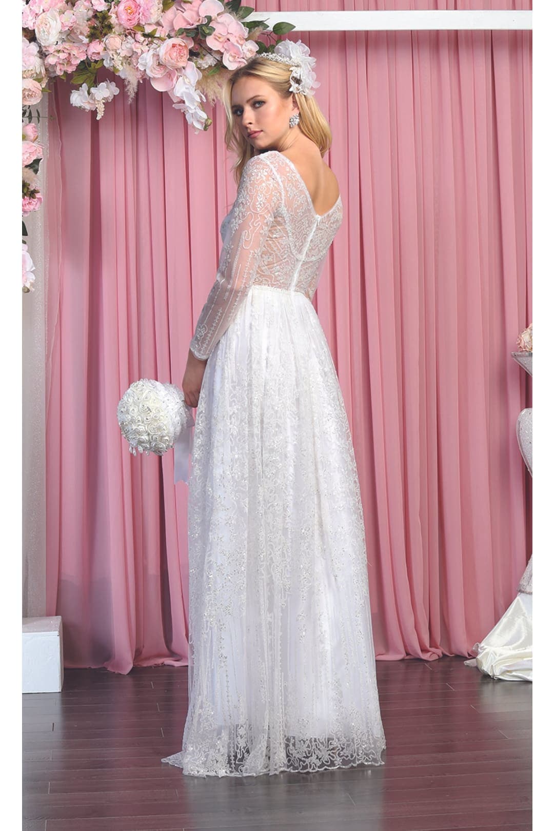 Long Sleeve Wedding Dress - Dress