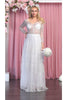 Long Sleeve Wedding Dress - WHITE / 6 - Dress