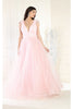 A line Dresses For Prom - BLUSH / 4 - Dress