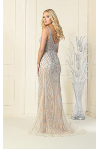 Royal Queen RQ7931 Embellished Sleeveless Prom Gown - Dress