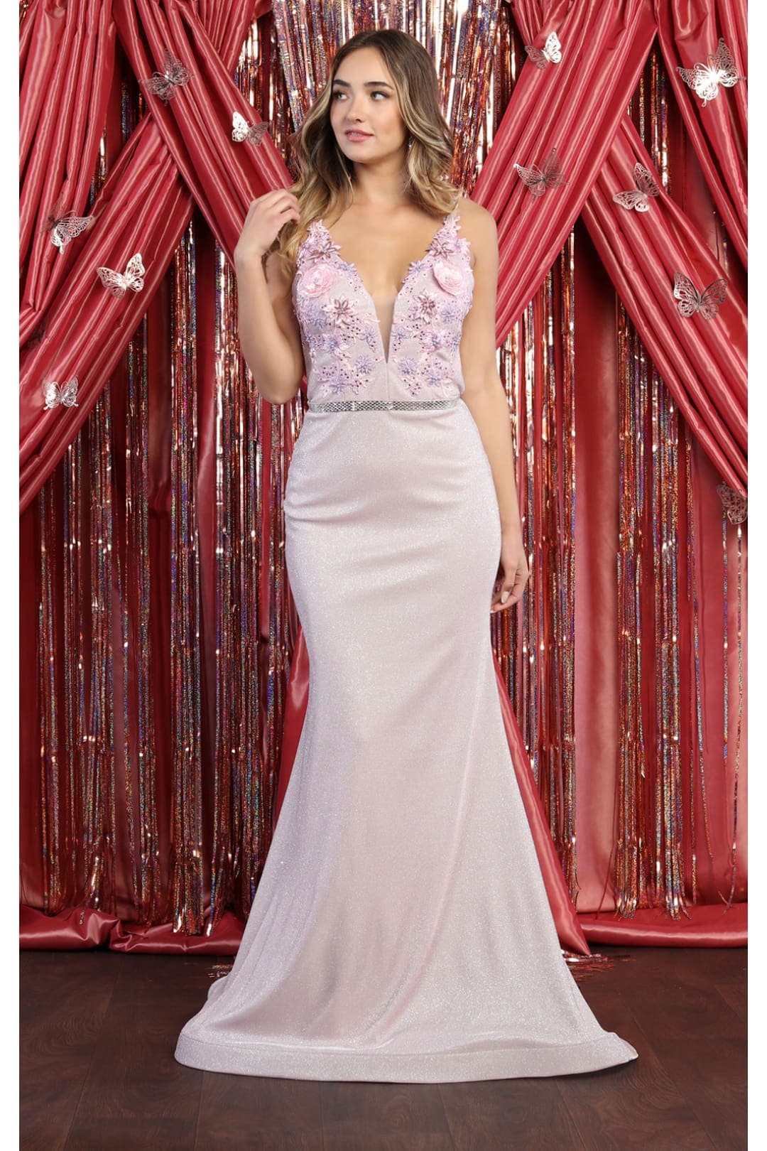 Mauve hot sale formal gown