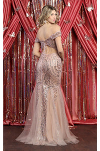 Special Occasion Rosegold Evening Gown - Dress