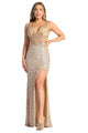 Royal Queen RQ7940 Dual Straps Sequined Prom Dress - Dress