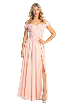 Blush Bridesmaid Dresses-Inexpensive Royal Queen RQ7942 Floral