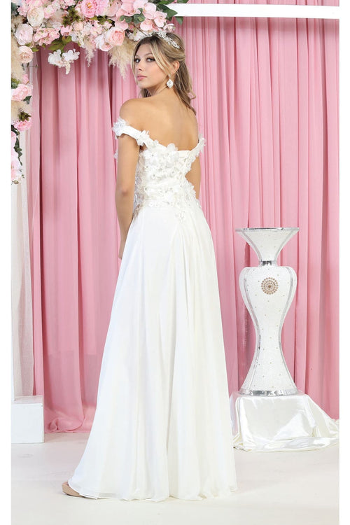 Royal Queen RQ7942B Off Shoulder Wedding Gown - Dress