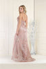 Royal Queen RQ7952 Sleeveless Deep V-Neck Gala Gown - Dress