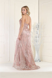 Royal Queen RQ7952 Sleeveless Deep V-Neck Gala Gown - Dress