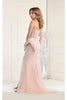 Royal Queen RQ7954 One Sleeve Special Occasion Blush Dress - Dress