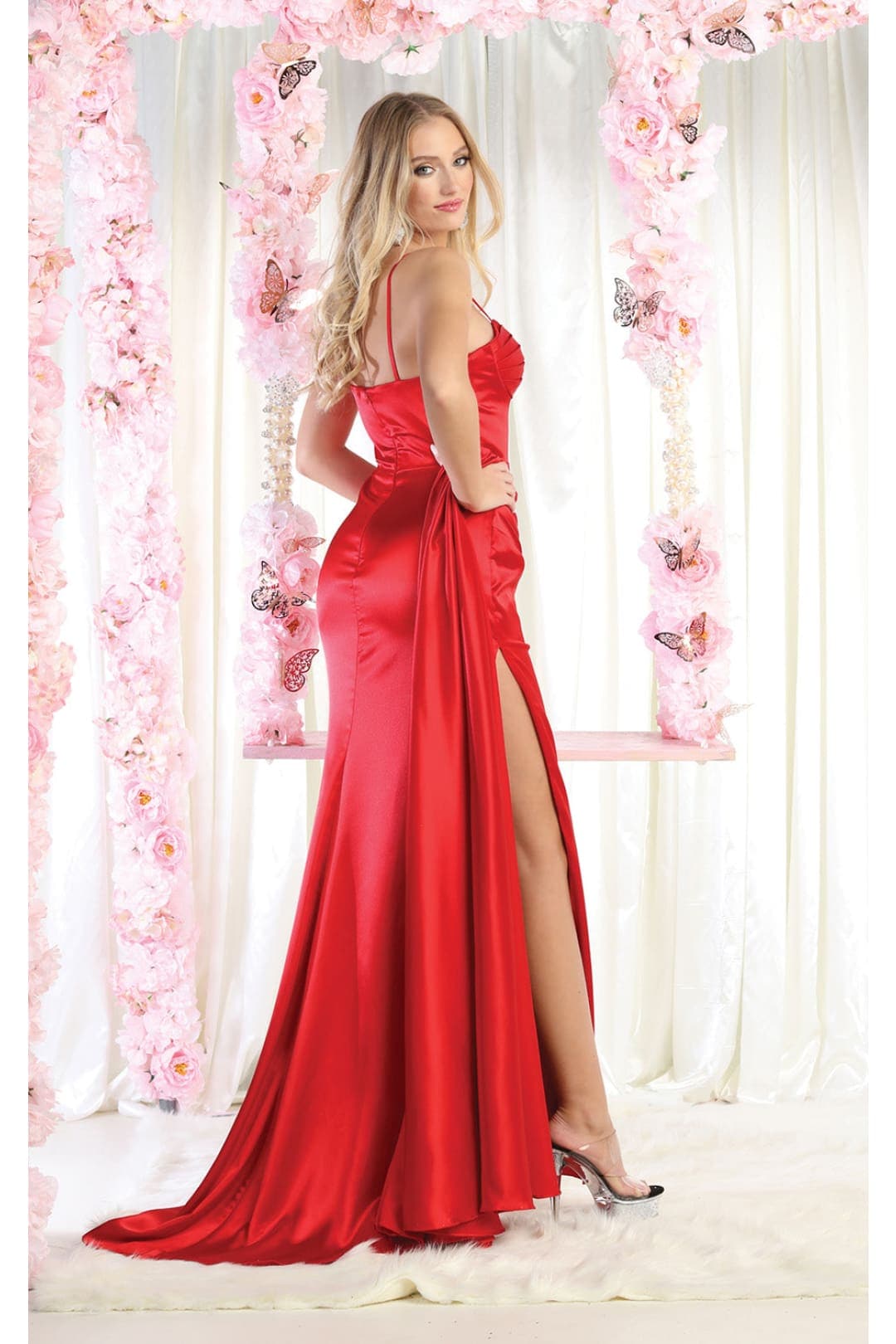 Royal Queen RQ7960 Satin Simple Bridesmaids Dress - Dress