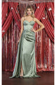 Royal Queen RQ7960 Satin Simple Bridesmaids Dress - SAGE / 4 - Dress
