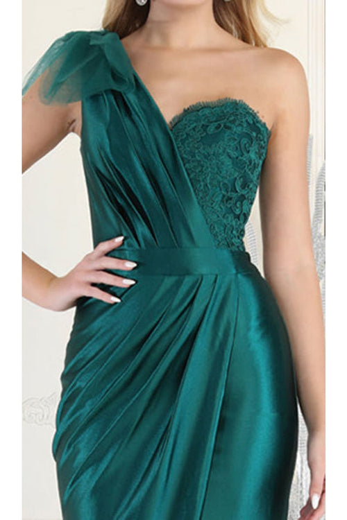 Royal Queen RQ7962 One Shoulder Red Carpet Gown - Dress