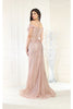 Royal Queen RQ7963 Off The Shoulder Feathers Prom Gown - Dress