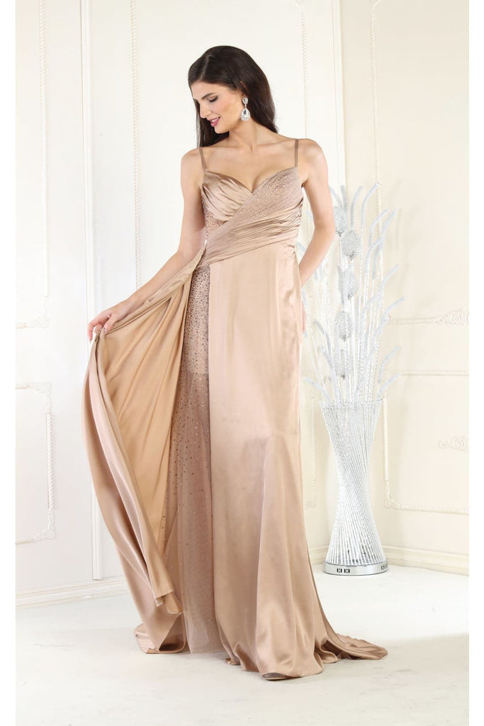 Formal Dress For Plus Size - MOCHA / 4 - Dress