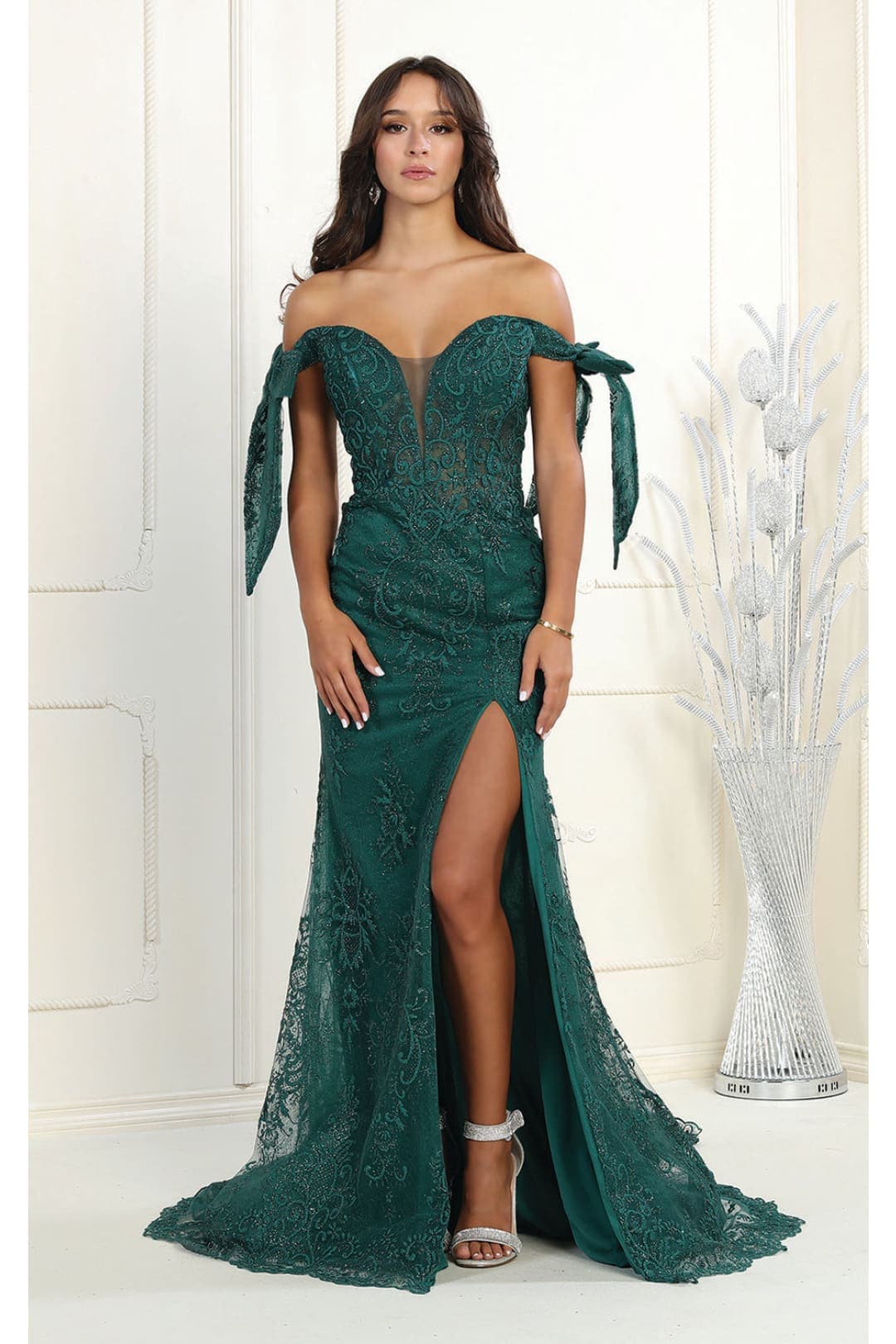 Royal Queen RQ7966 Off Shoulder Pageant Gown - Dress