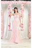 Royal Queen RQ7974 Embellished Evening Gown - BLUSH / 4 - Dress