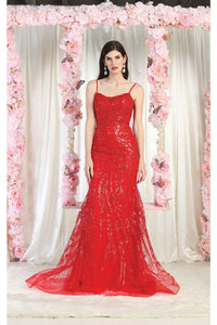 Royal Queen RQ7974 Embellished Evening Gown - RED / 4 - Dress