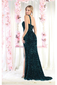 LA Merchandise LA7978 Sequined Gala Gown - Dress