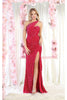 LA Merchandise LA7978 Sequined Gala Gown - FUCHSIA / 4 - Dress