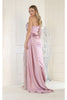 Royal Queen RQ7980 High Slit Embellished Evening Gown - Dress