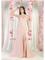 Royal Queen RQ7981 Embellished Corset Back Prom Gown